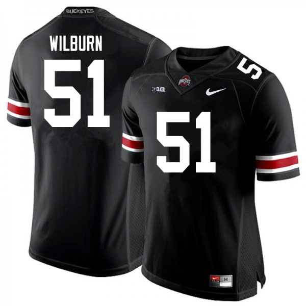 Ohio State Buckeyes #51 Trayvon Wilburn Men NCAA Jersey Black